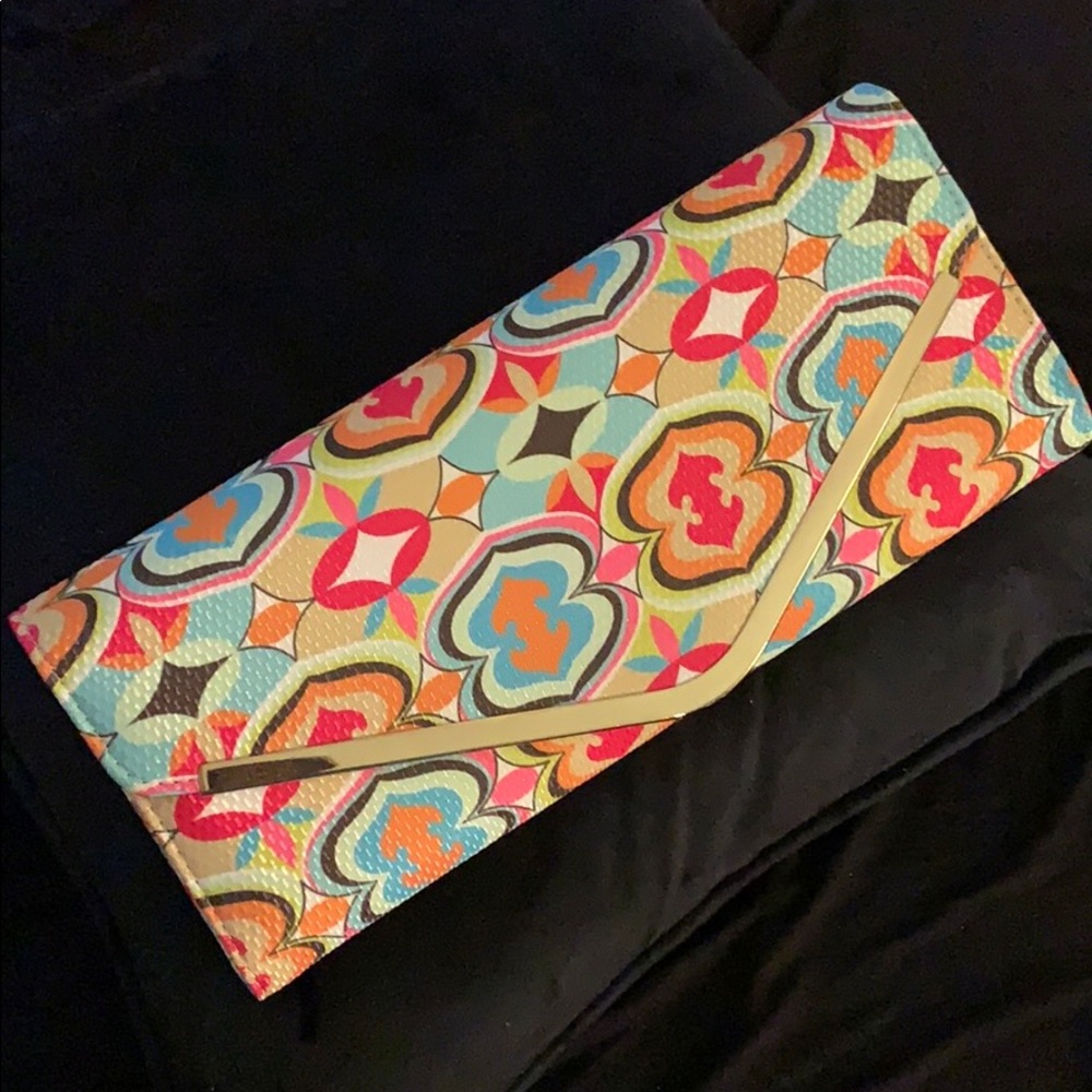 Multi Colored Clutch Purse